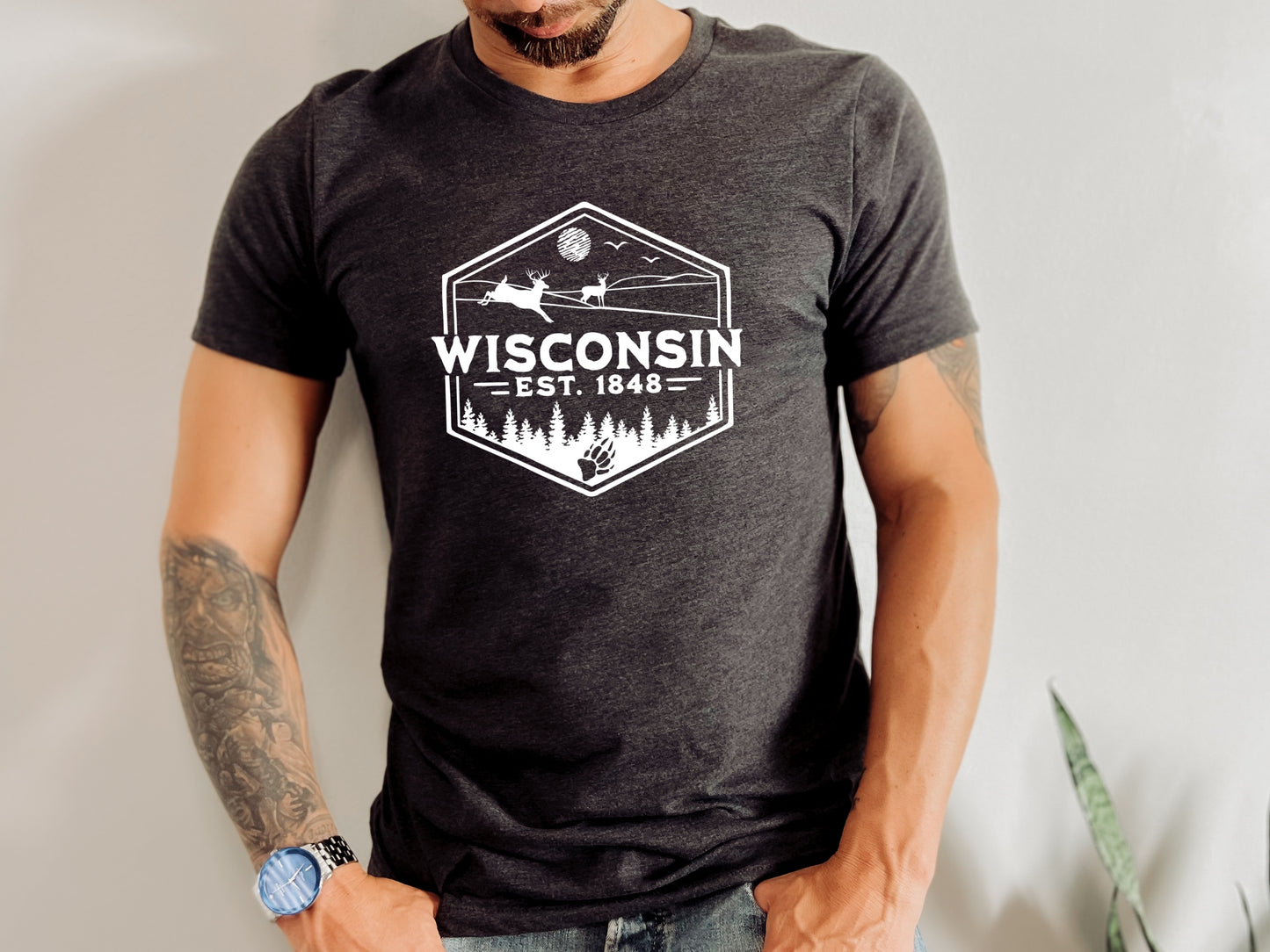Wisconsin 1848 Men's Graphic Tee