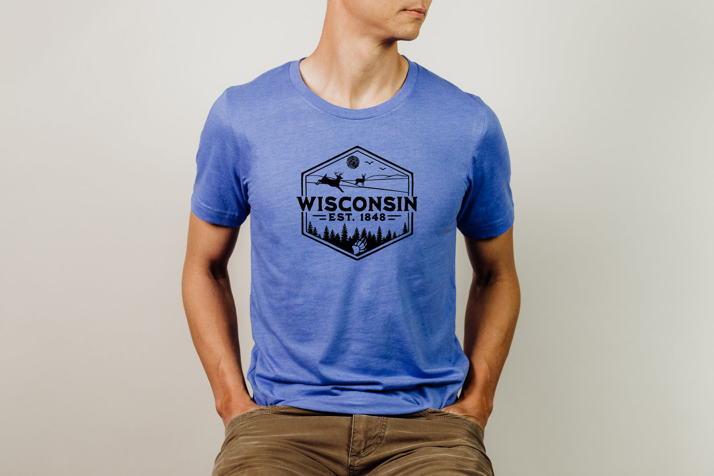 Wisconsin 1848 Men's Graphic Tee
