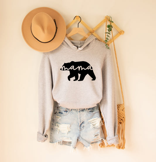 Mama Bear Fleece Hoodie, Women’s hoodie, Mama Design