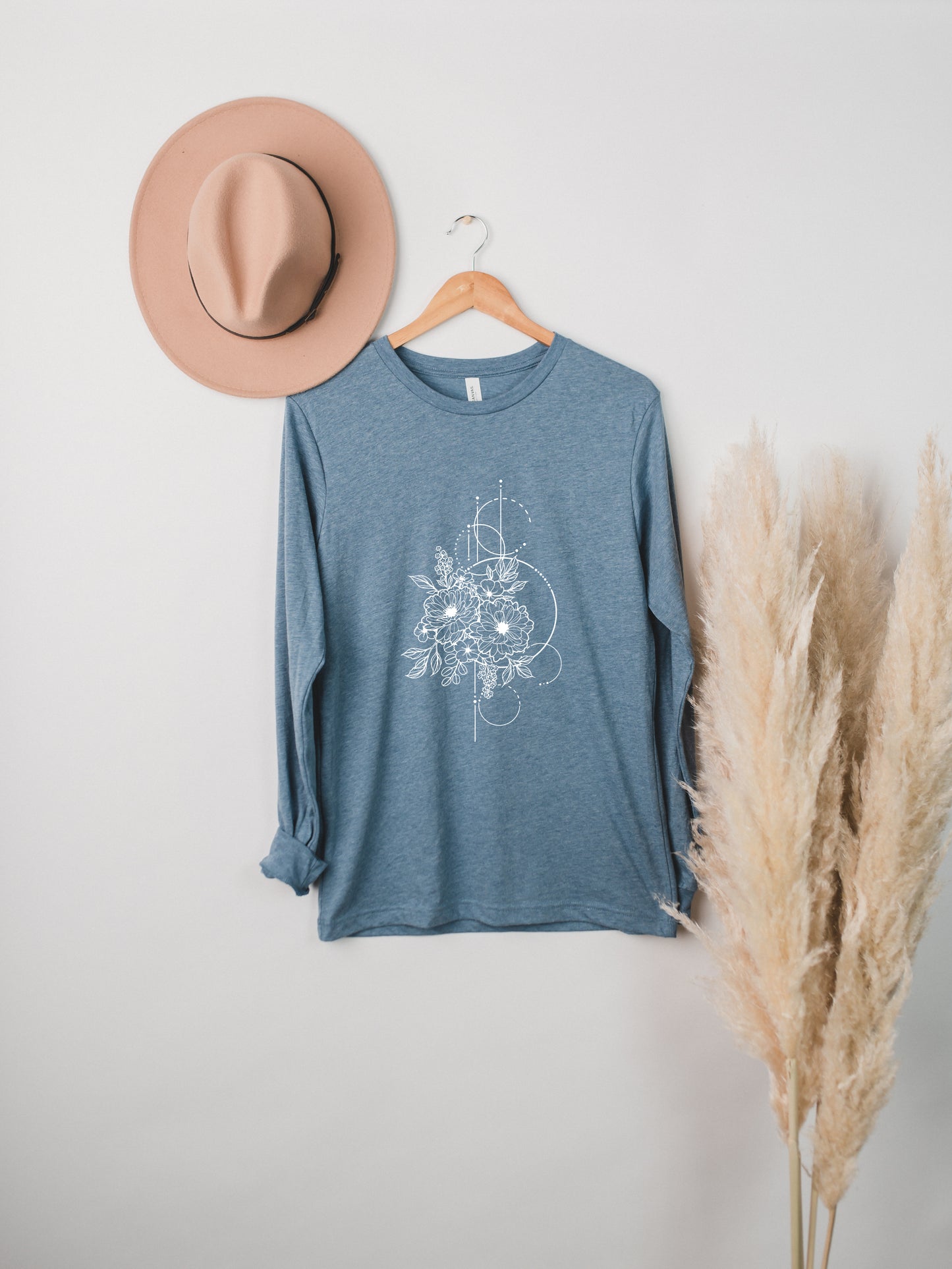 Geometric Floral Long Sleeve