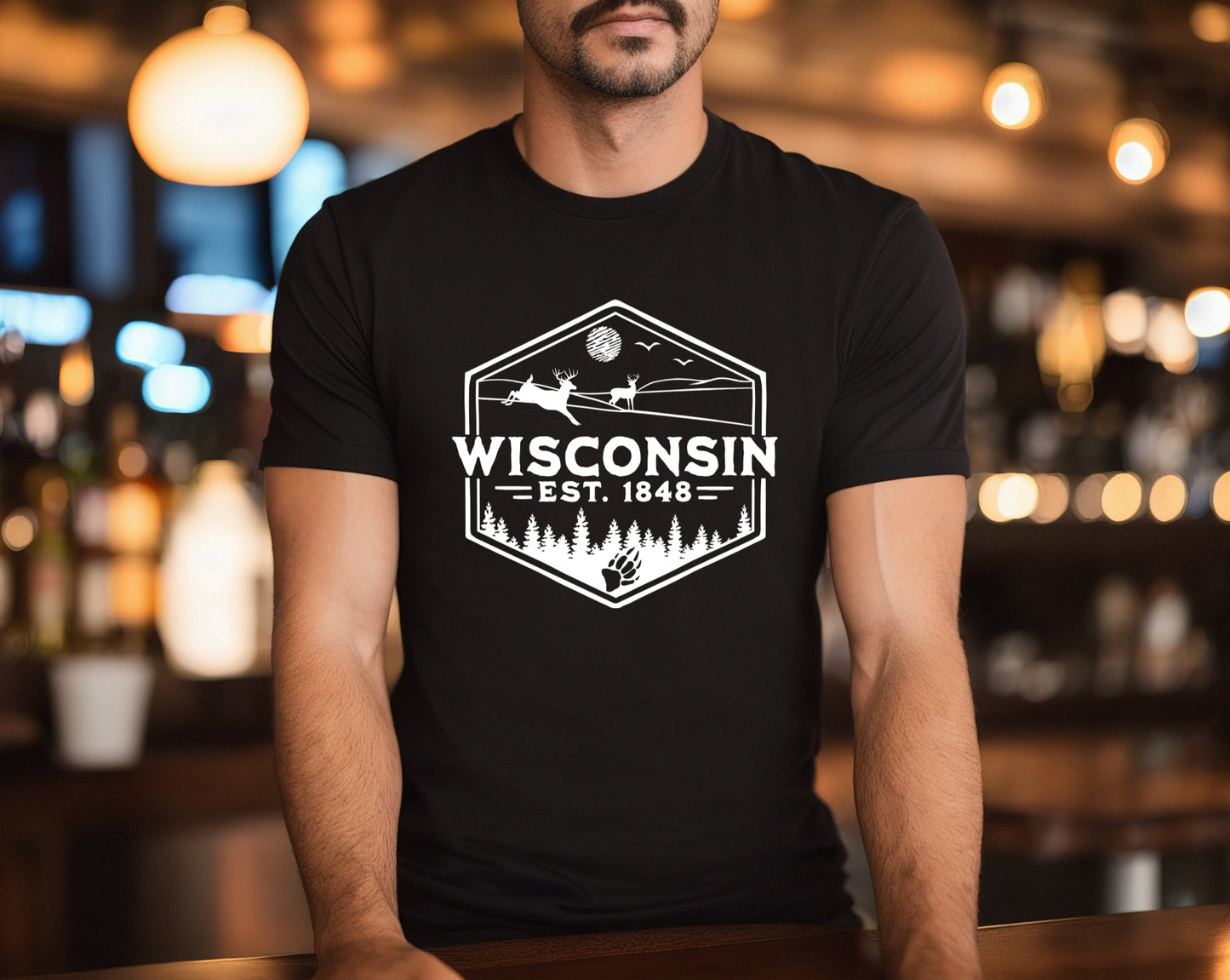 Wisconsin 1848 Men's Graphic Tee