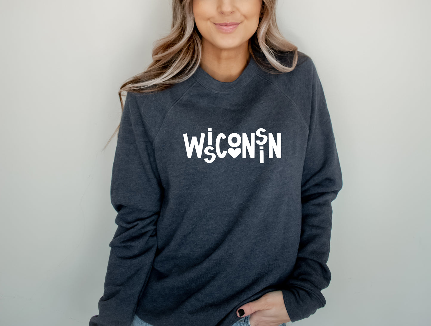 WiScOnSiN Graphic Crew Sweatshirt