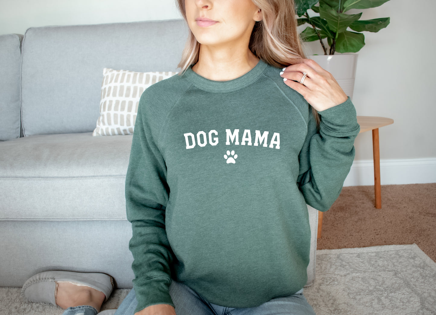 Dog Mama Fleece Crewneck