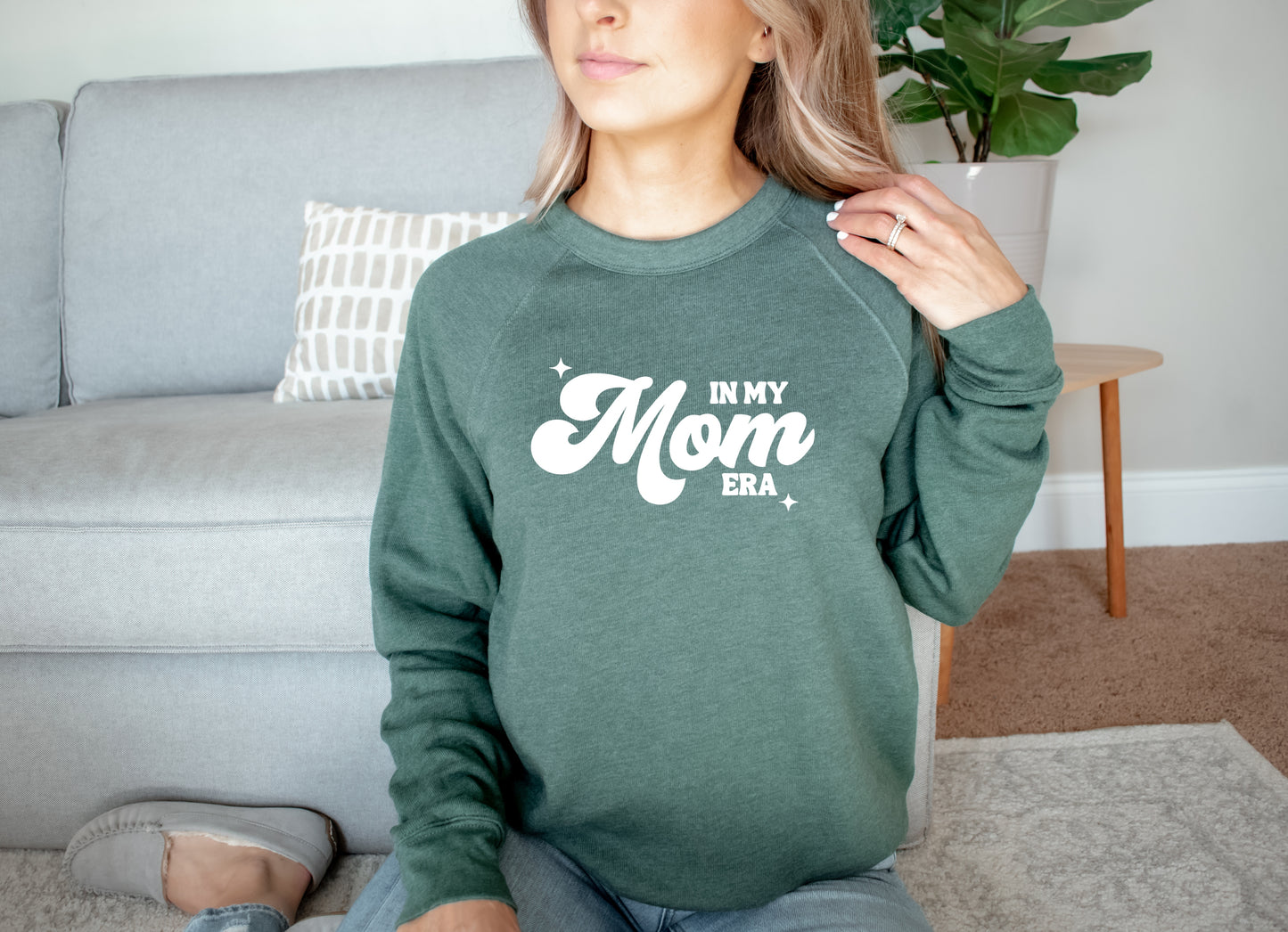 Mom Era Fleece Crewneck