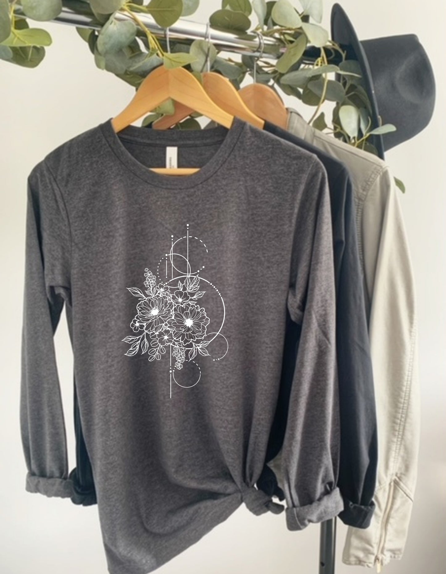 Geometric Floral Long Sleeve