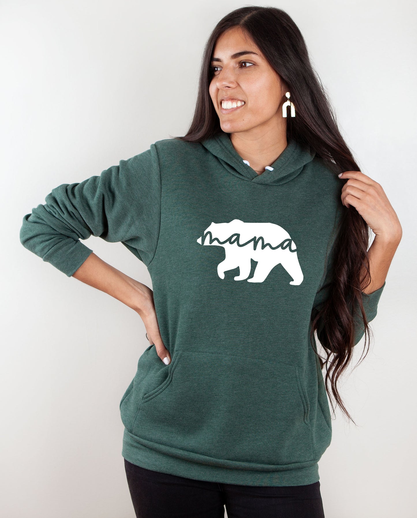 Mama Bear Fleece Hoodie, Women’s hoodie, Mama Design