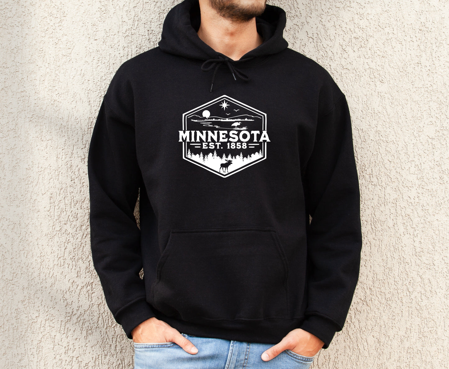 Minnesota 1858 Men's Hoodie