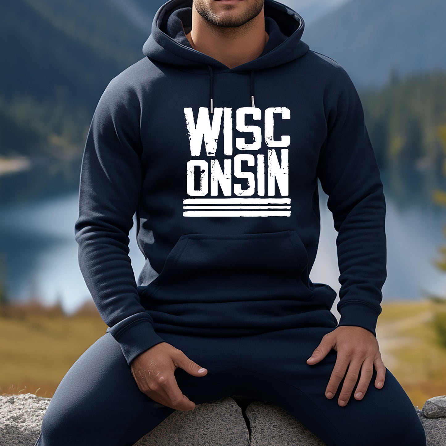 Wisc-onsin Men's Hoodie