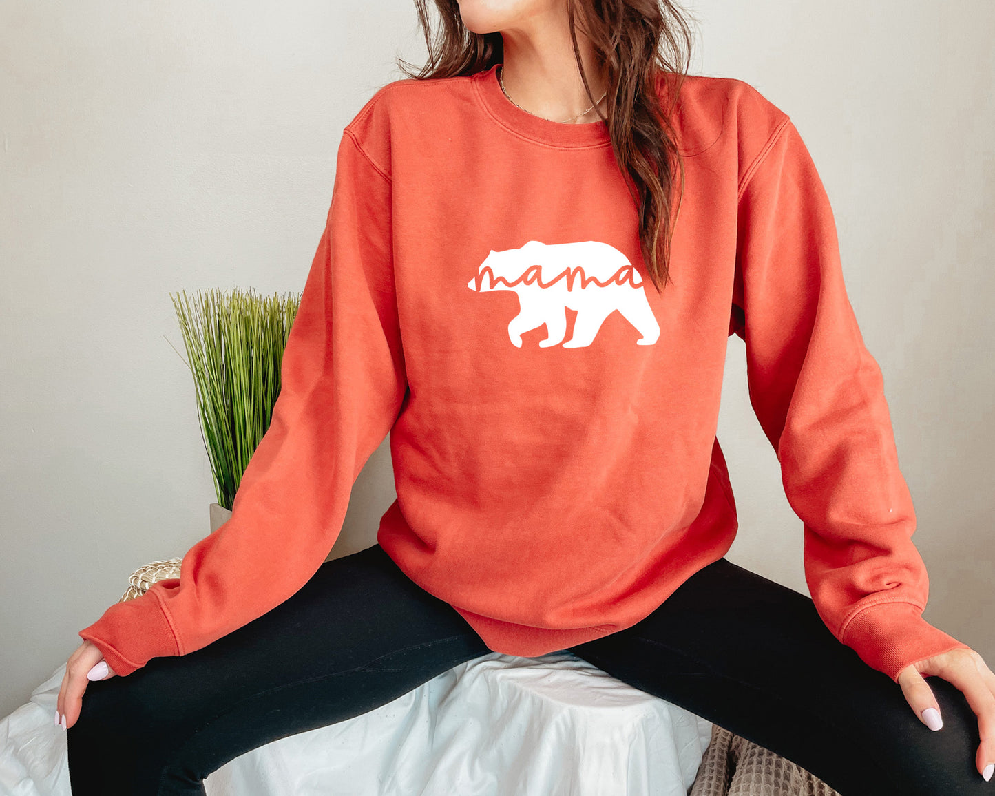 Mama Bear Cotton Crewneck