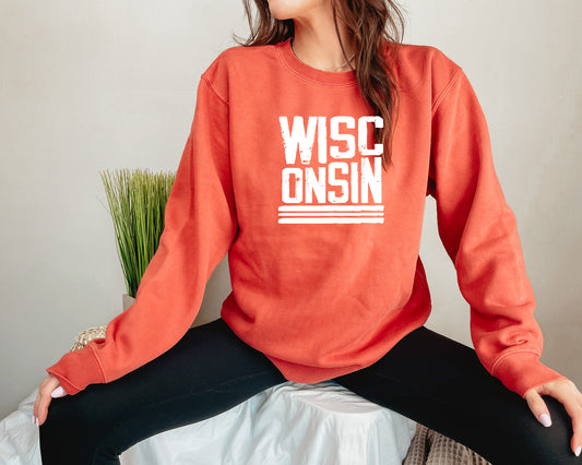 Wisc-onsin Cotton Crewneck