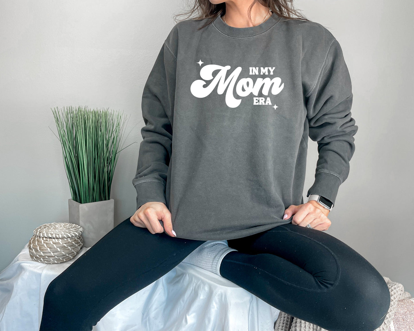 Mom Era Cotton Crewneck