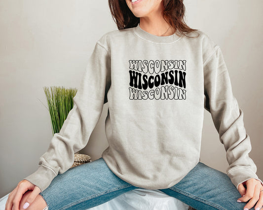Wisconsin Retro Cotton Crewneck