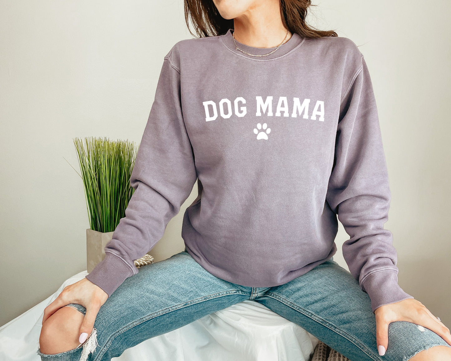Dog Mama Cotton Crewneck