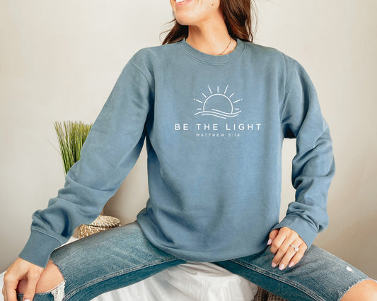 Be The Light Cotton Crewneck