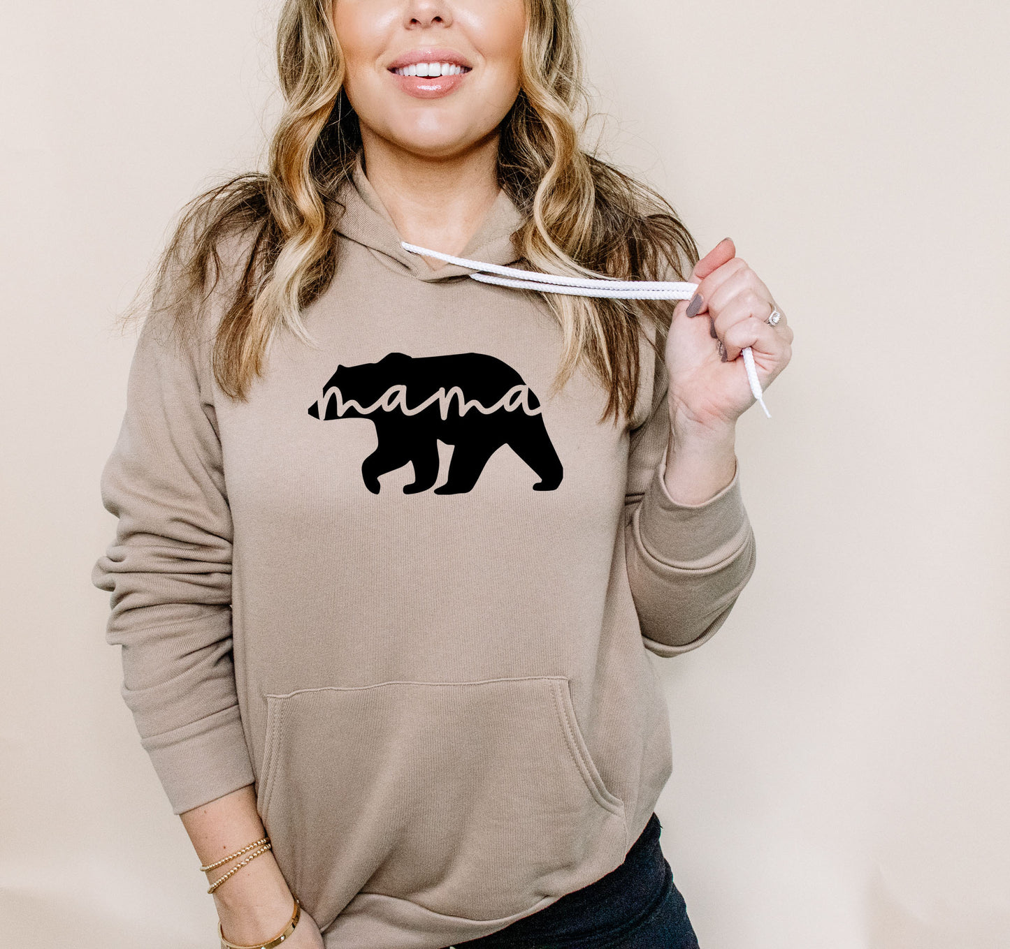 Mama Bear Fleece Hoodie, Women’s hoodie, Mama Design