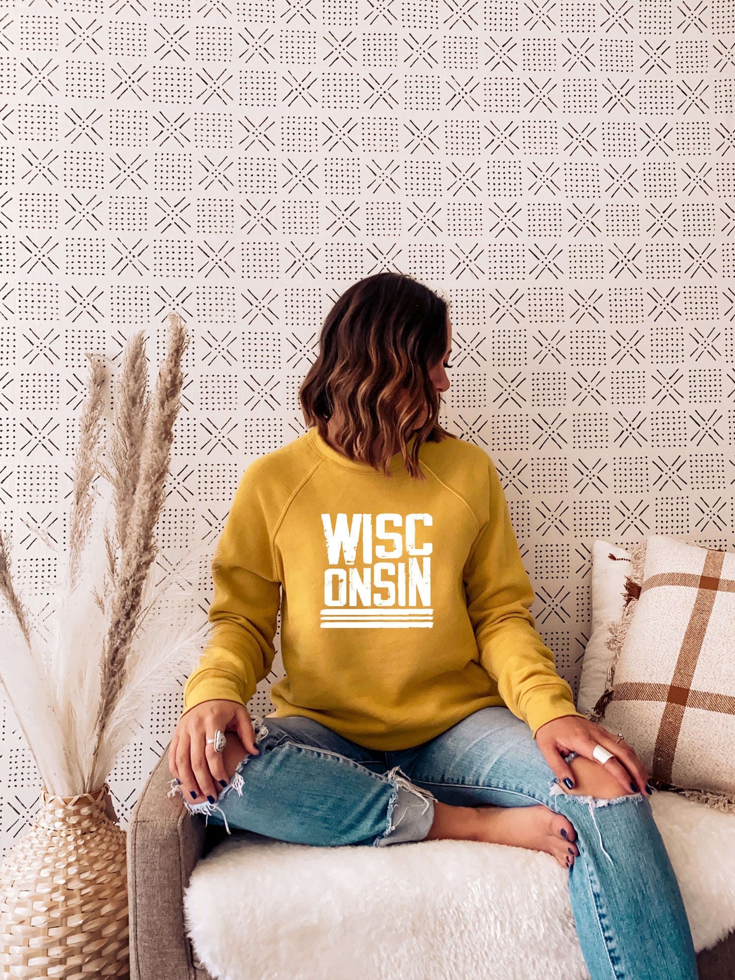 Wisc-onsin Crew Sweatshirt