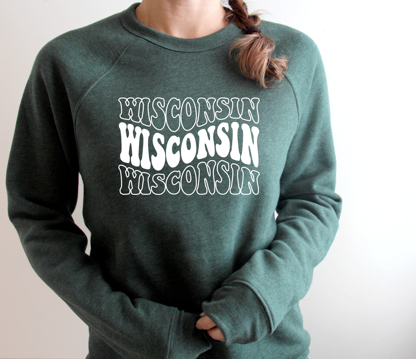 Wisconsin Retro Fleece Crewneck