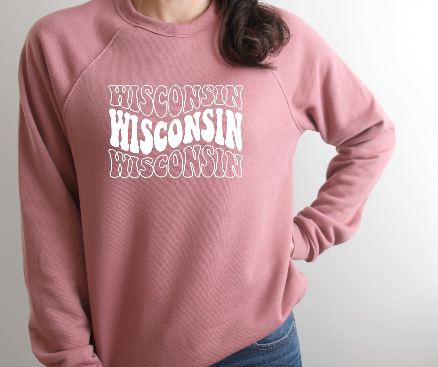 Wisconsin Retro Fleece Crewneck