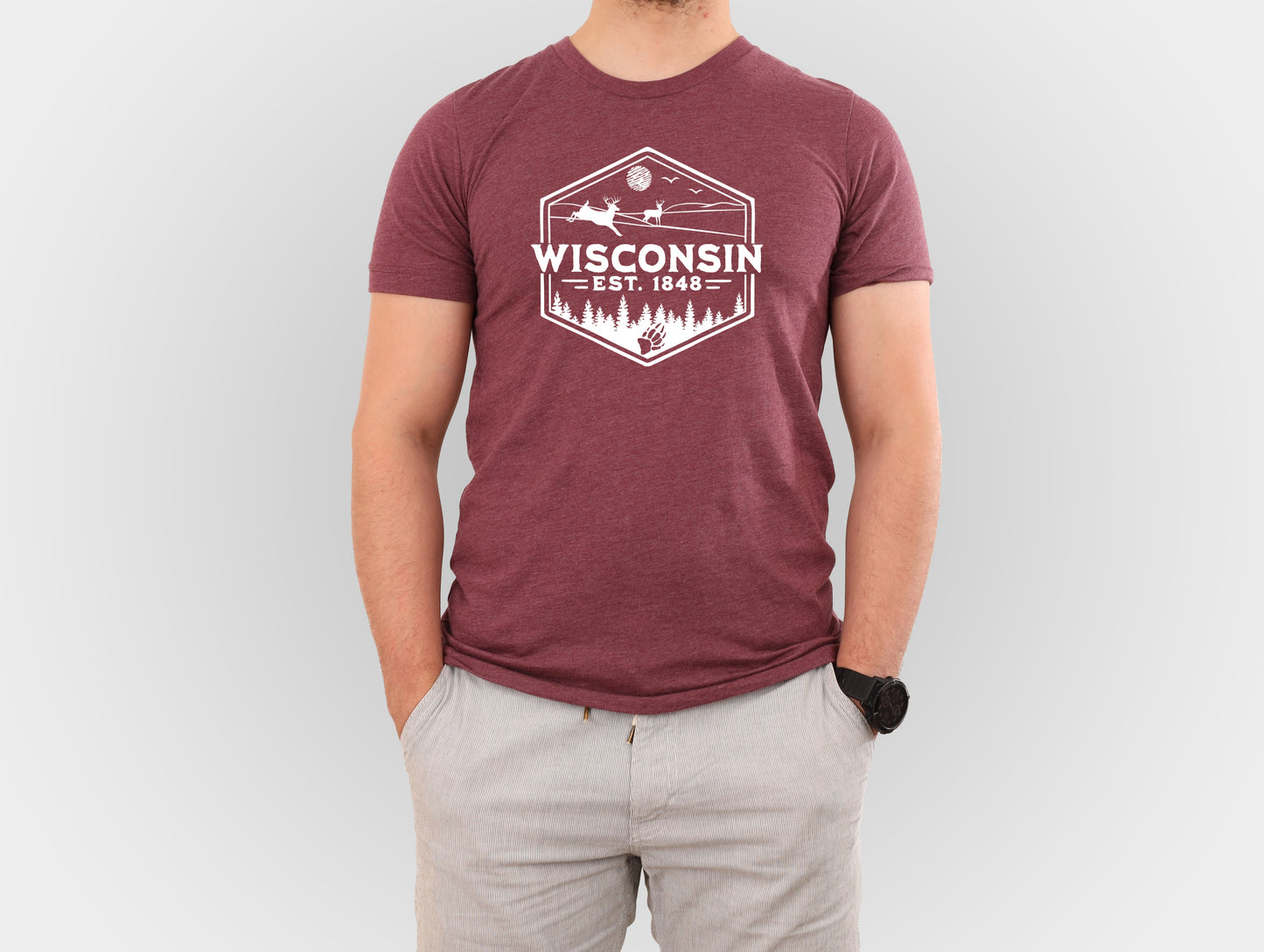 Wisconsin 1848 Men's Graphic Tee