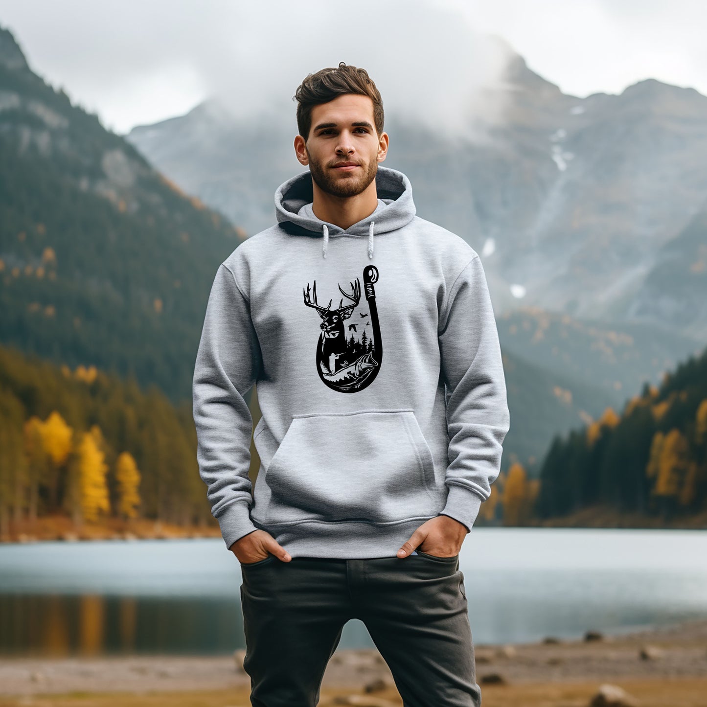 Hooked On The Outdoors Hooded Sweatshirt