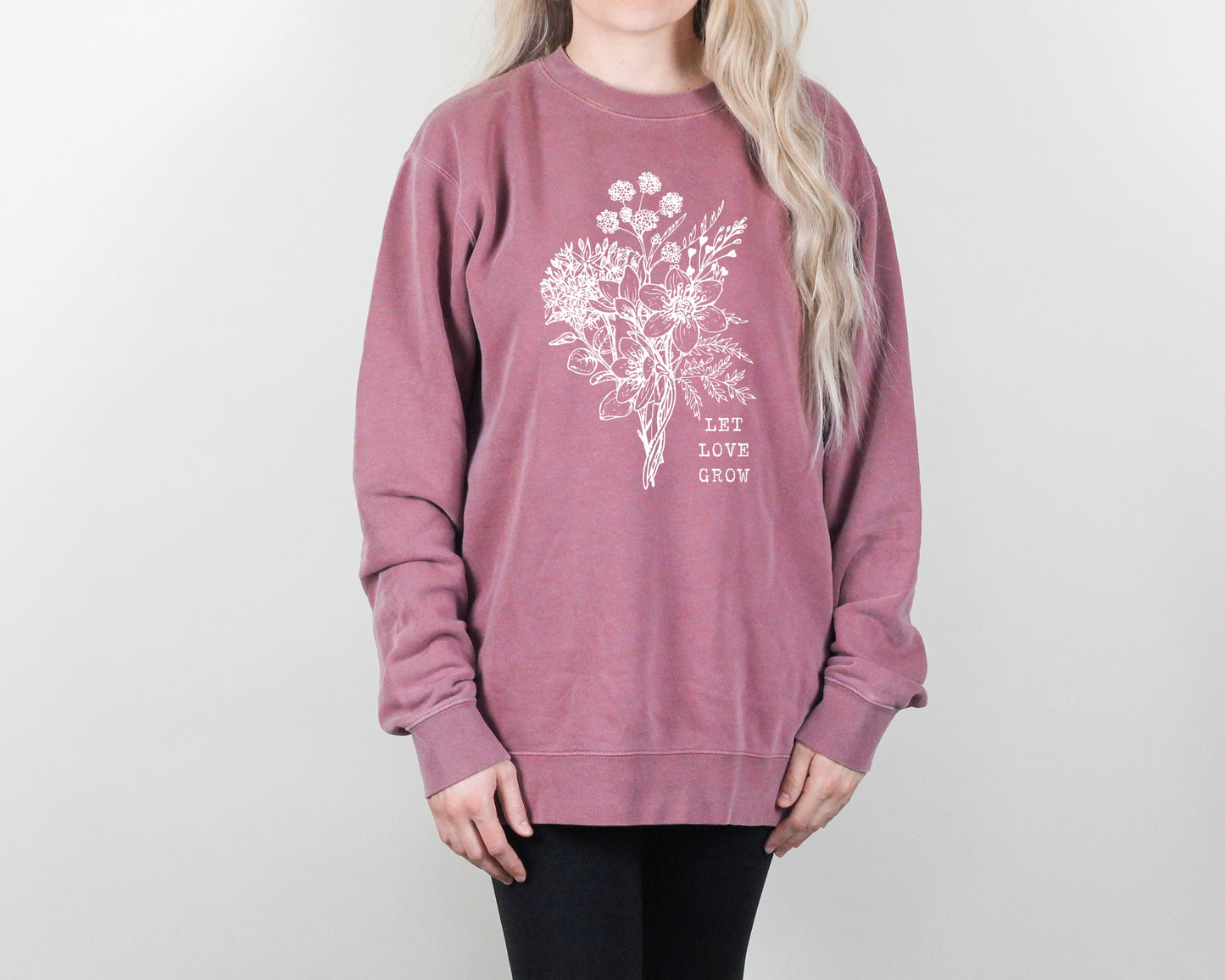 Let Love Grow Crewneck Sweatshirt