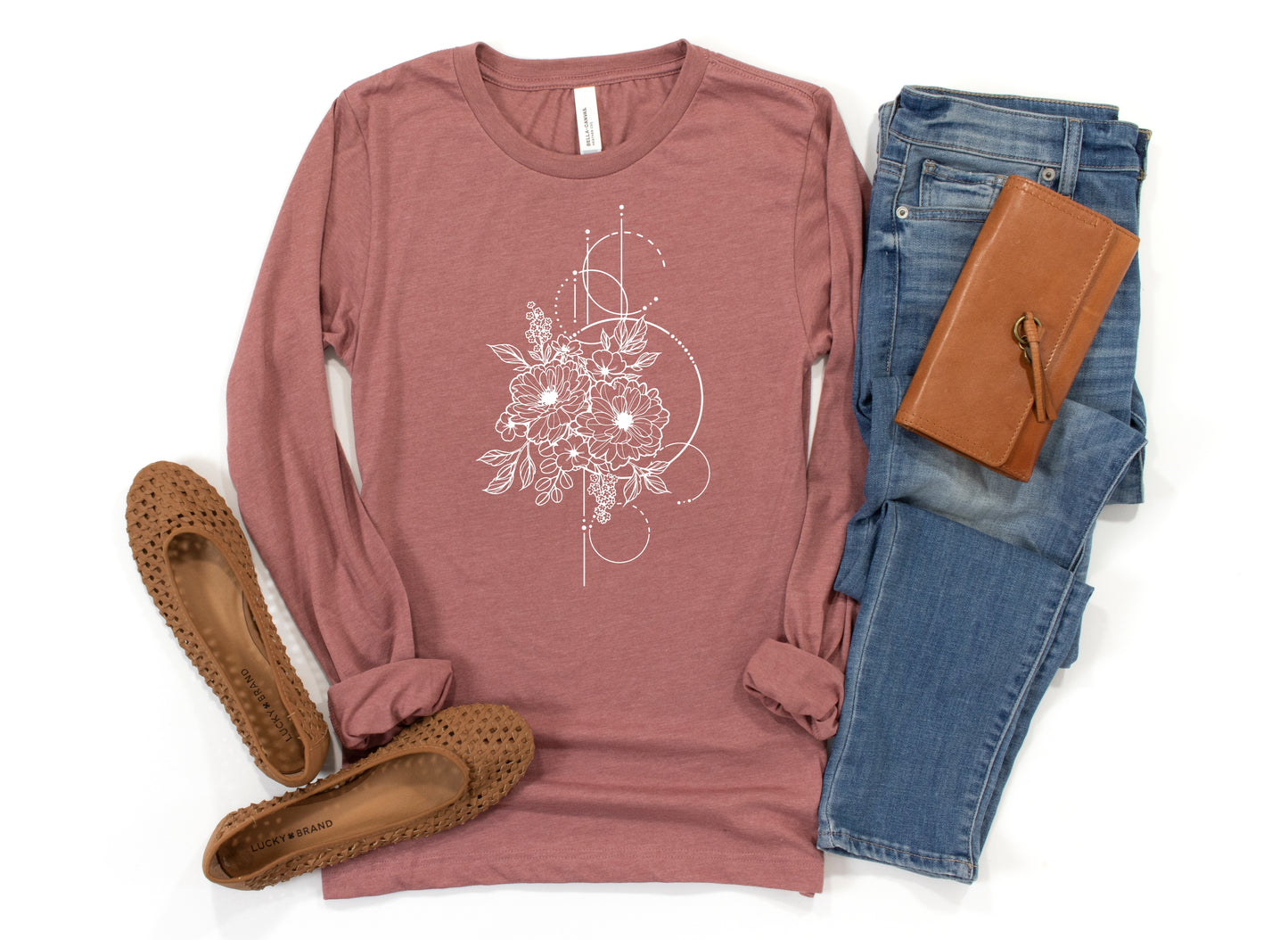 Geometric Floral Long Sleeve