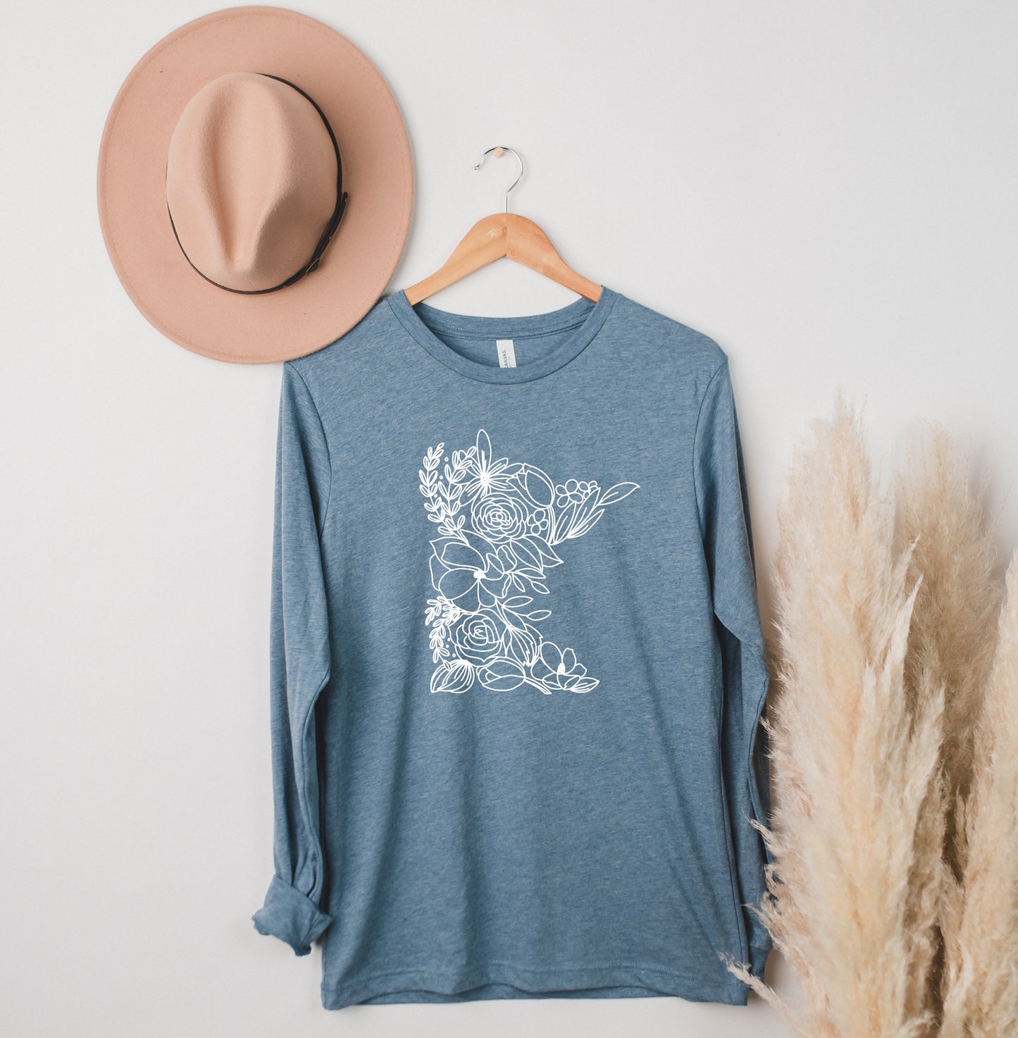 Minnesota Floral Long Sleeve Tee