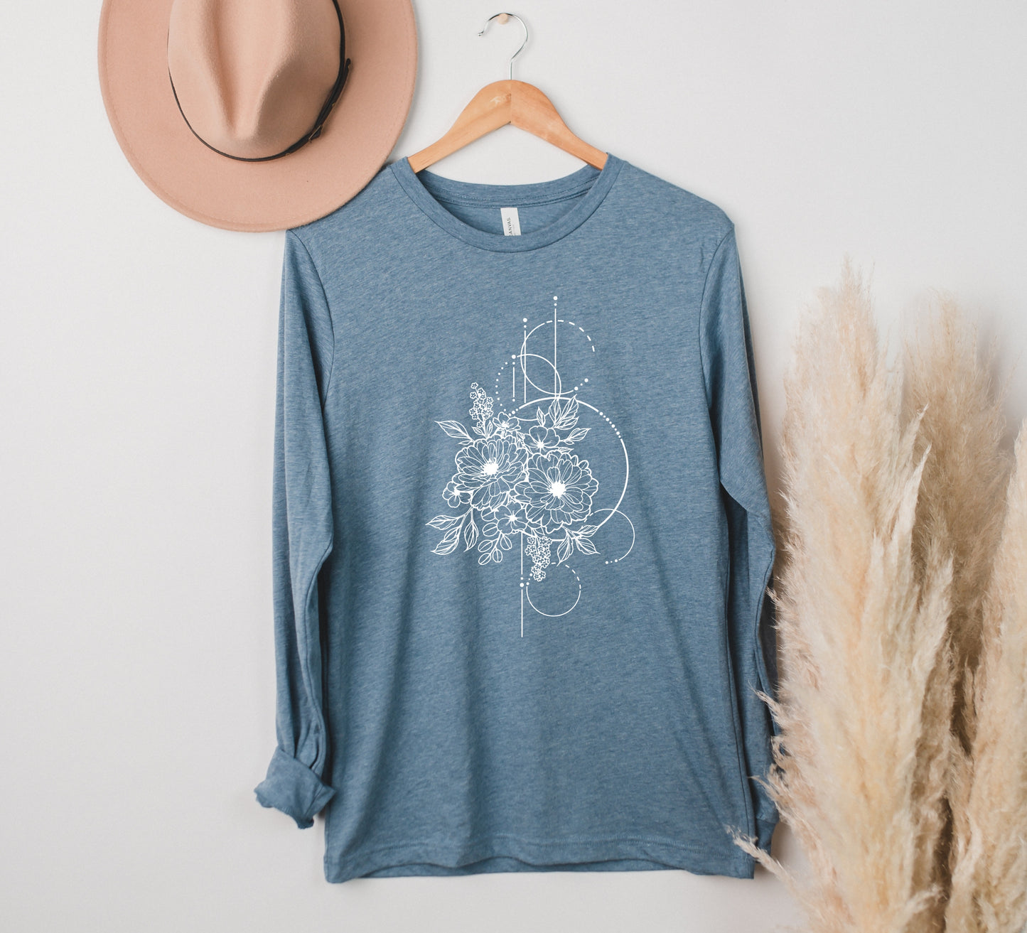 Geometric Floral Long Sleeve