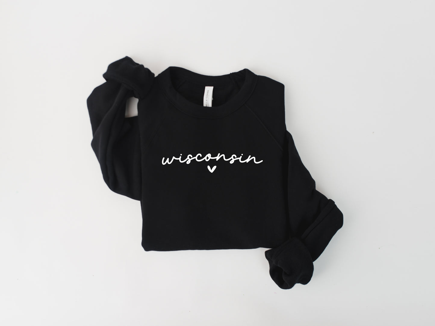Wisconsin Heart Fleece Crewneck
