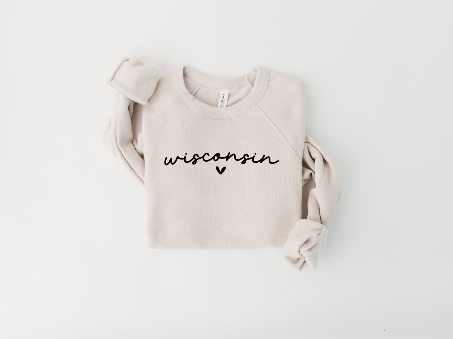 Wisconsin Heart Fleece Crewneck