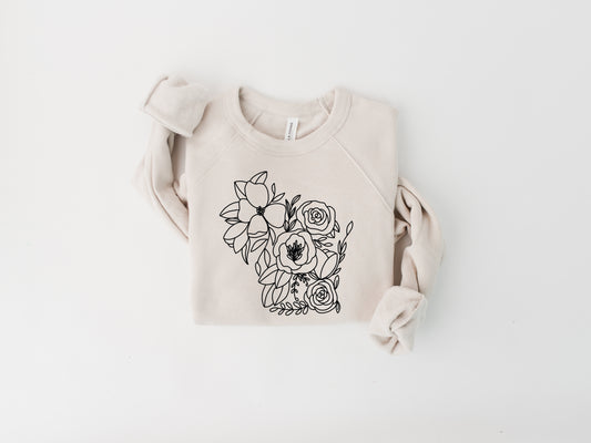 Wisconsin Floral Sweatshirt