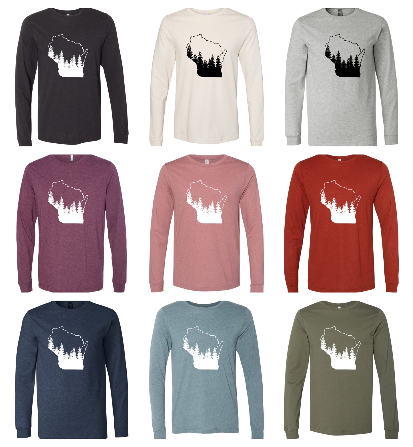 Wisconsin Pines Long Sleeve