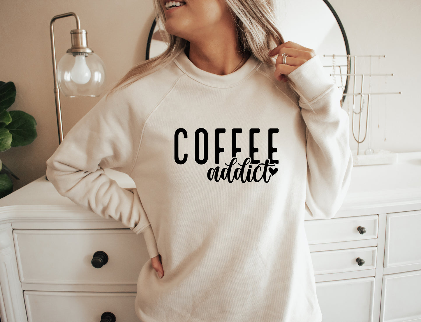 Coffee Addict Fleece Crewneck