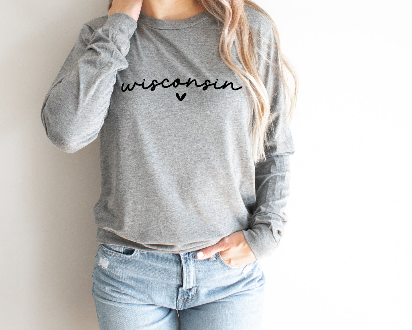 Wisconsin Heart Long Sleeve
