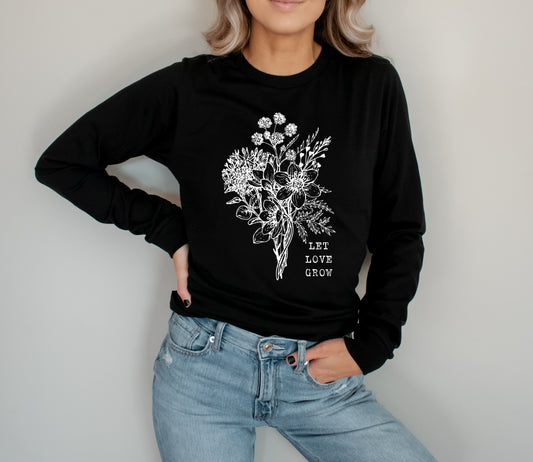 Let Love Grow Long Sleeve Tee