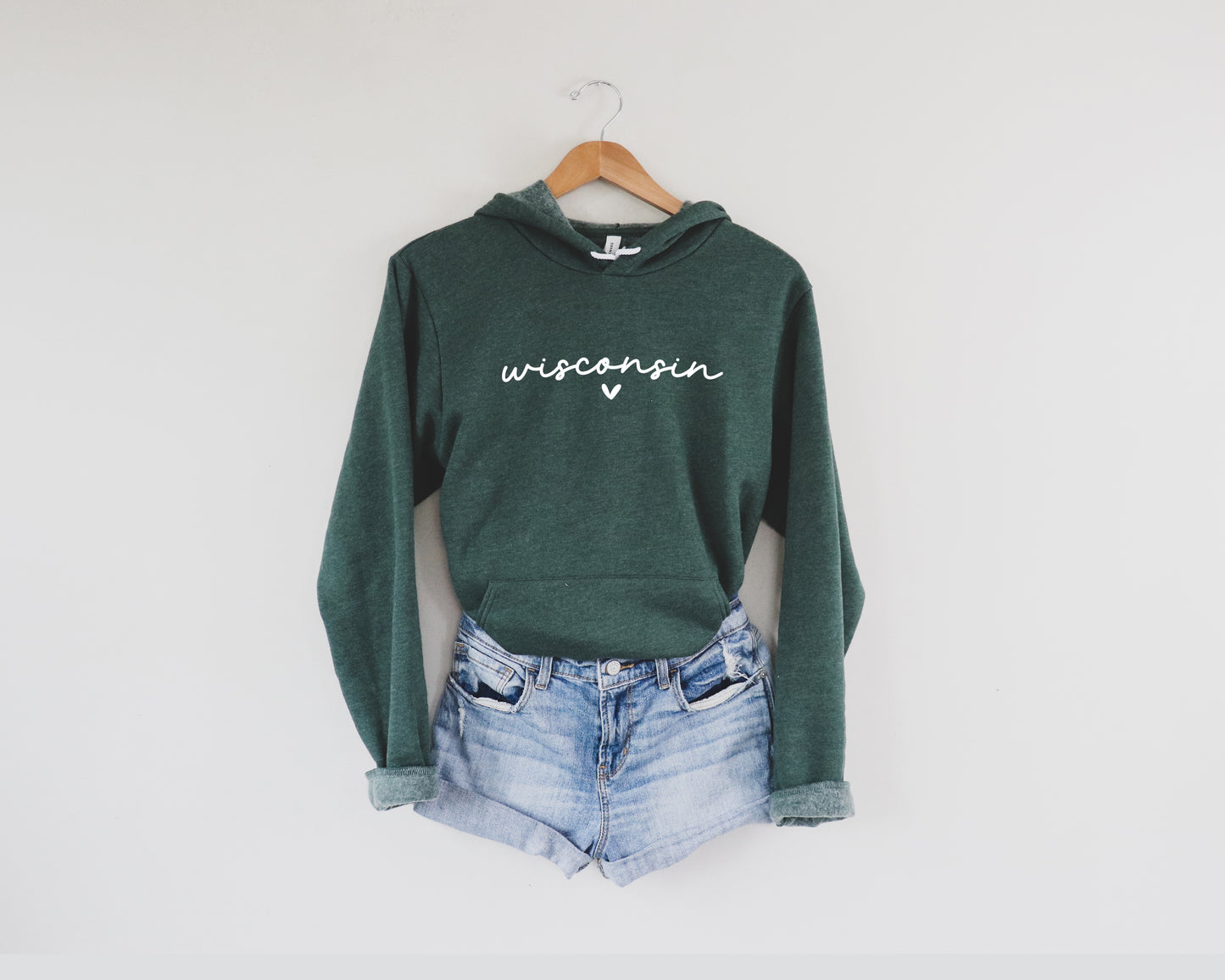 Wisconsin Heart Hoodie