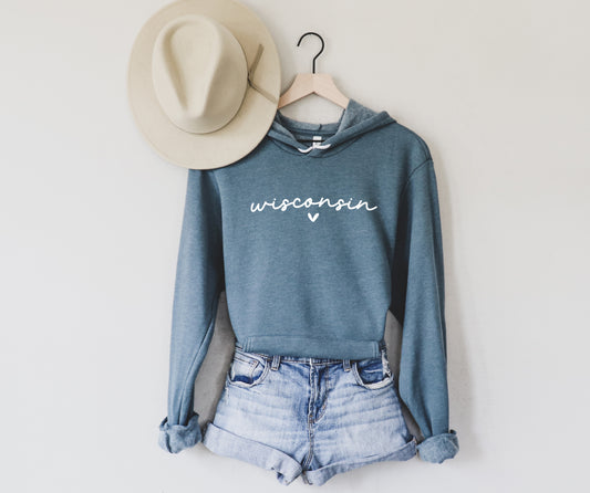 Wisconsin Heart Hoodie