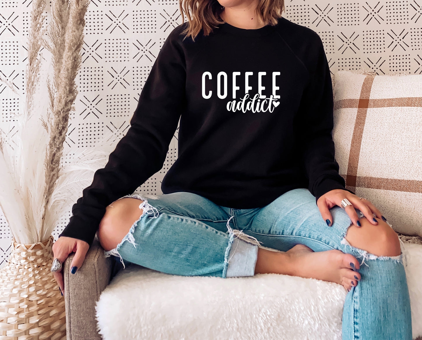Coffee Addict Fleece Crewneck