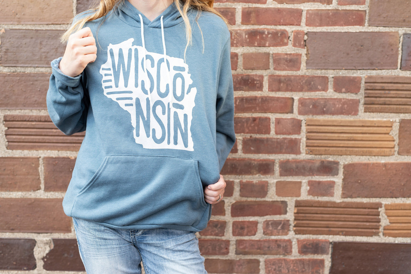 Wisconsin State Hooded Sweatshirt