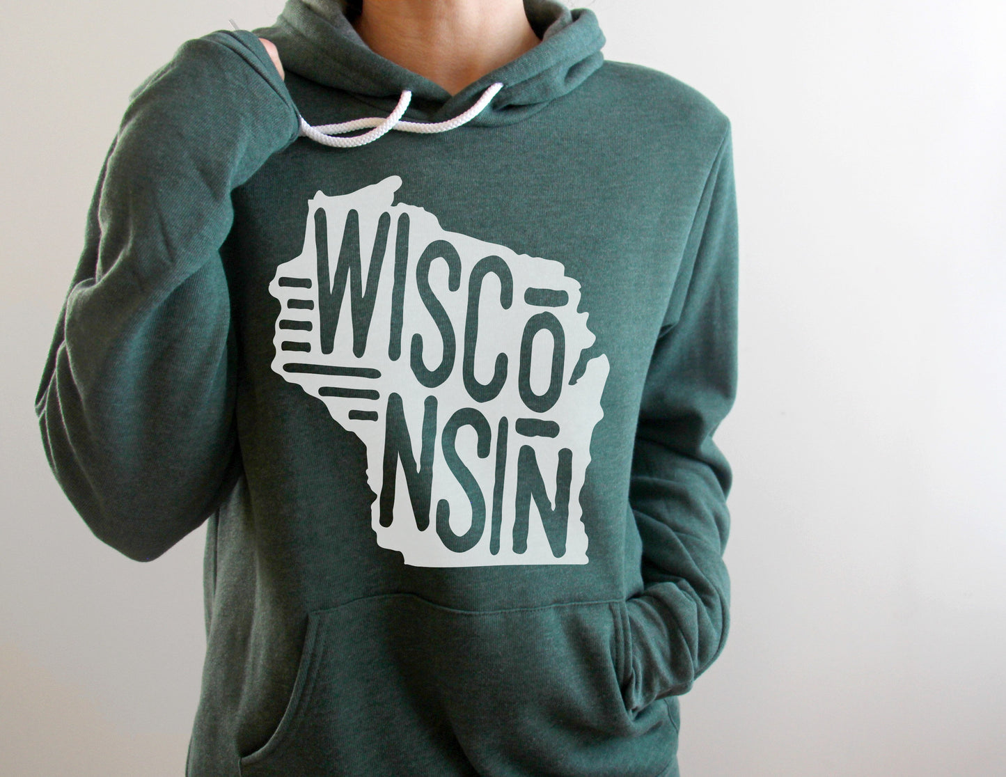Wisconsin State Hooded Sweatshirt