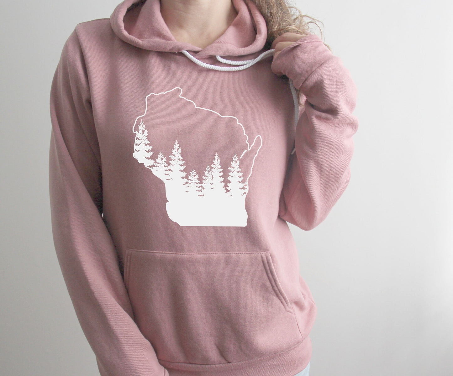 WI Pine Tree Hooded Sweatshirt