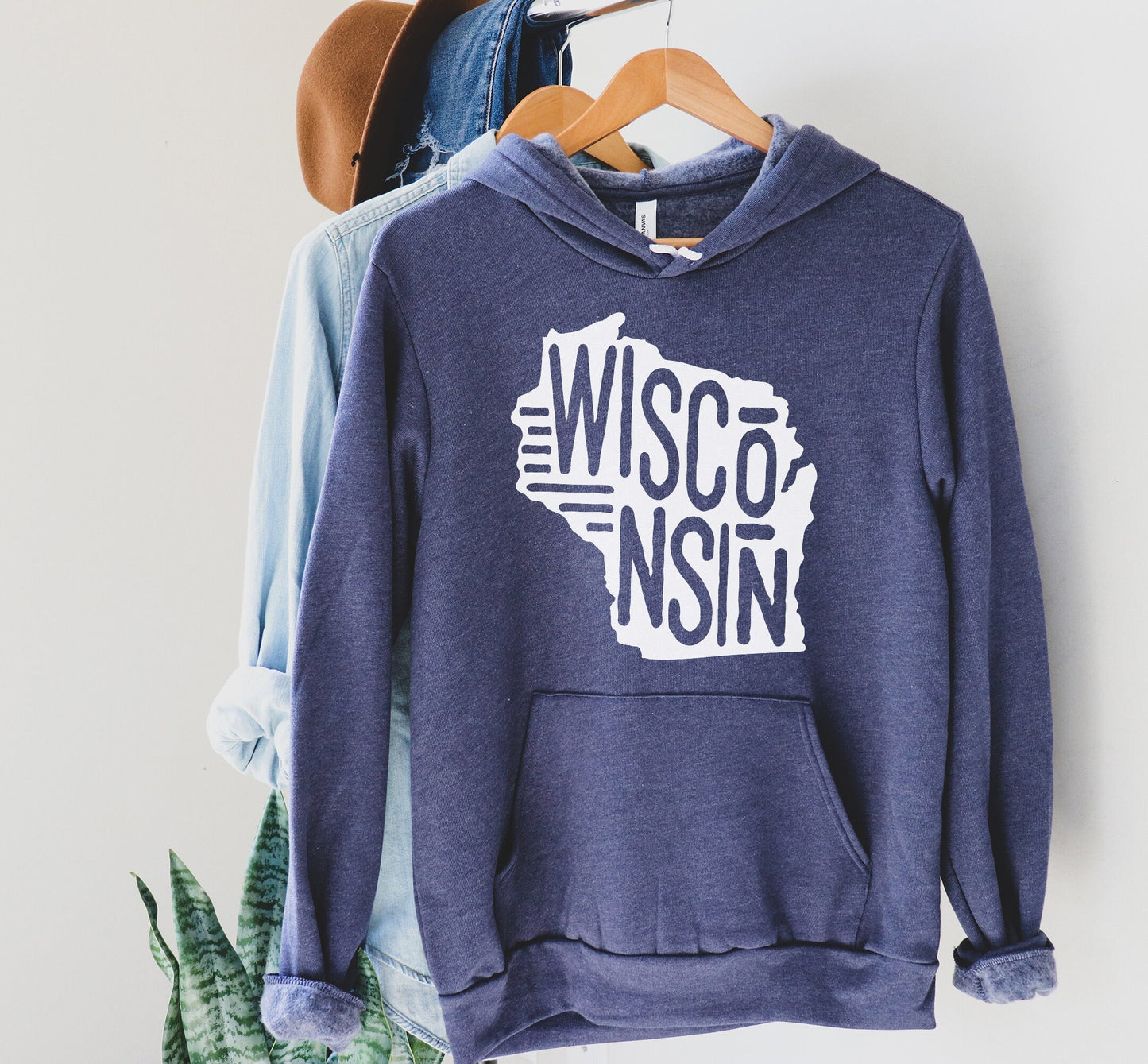 Wisconsin State Hooded Sweatshirt