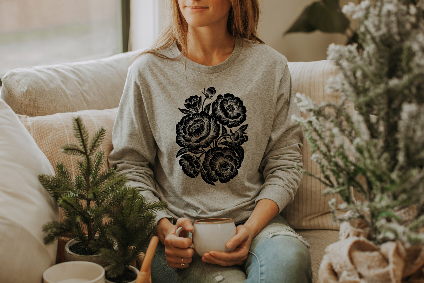 Chic Floral Long Sleeve