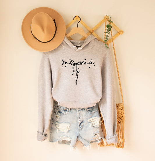 Mama Bow Fleece Hoodie (Matching Mini Bow Design in Baby Section)