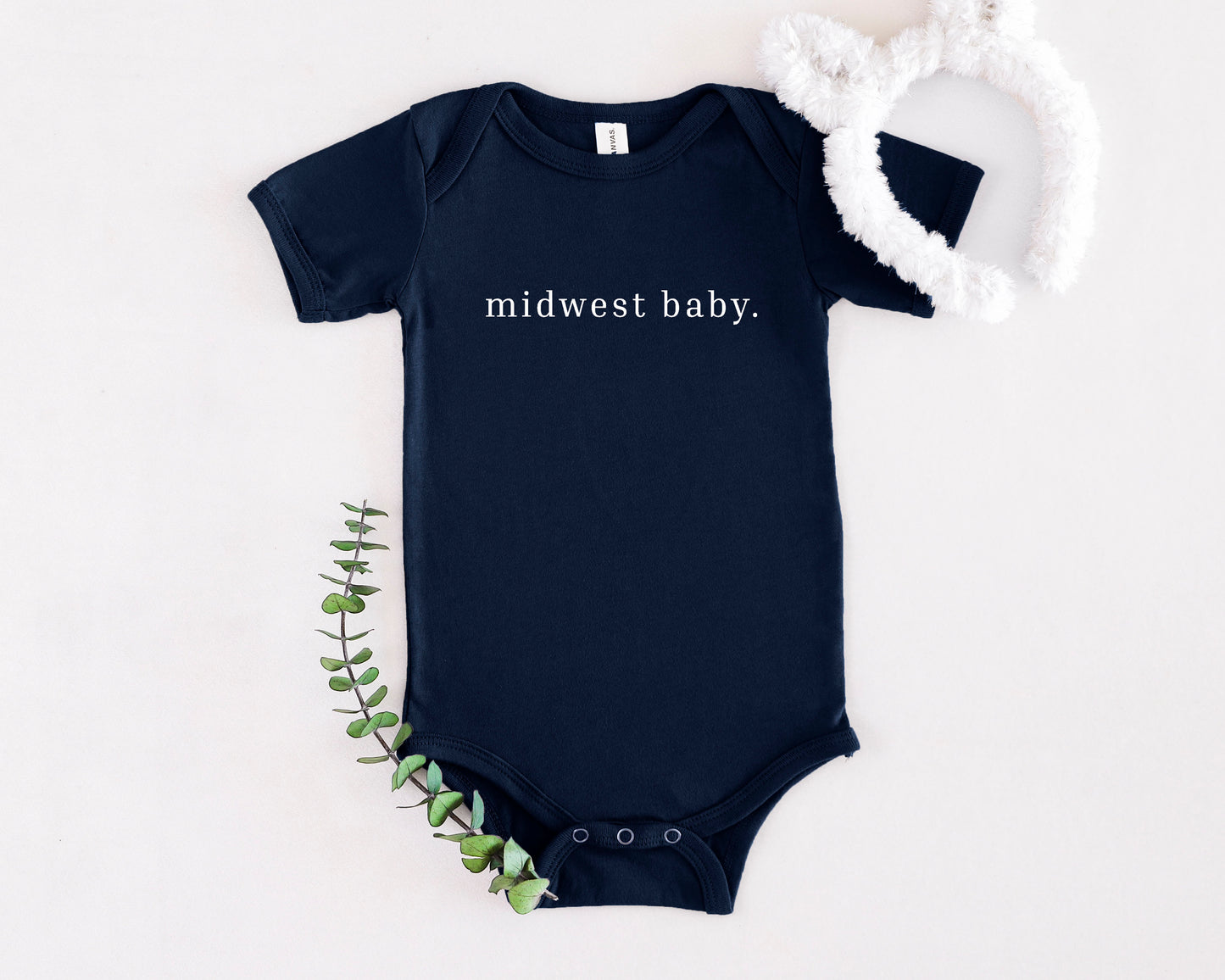 Midwest baby onesie Matching to “Midwest Raised” Women’s design