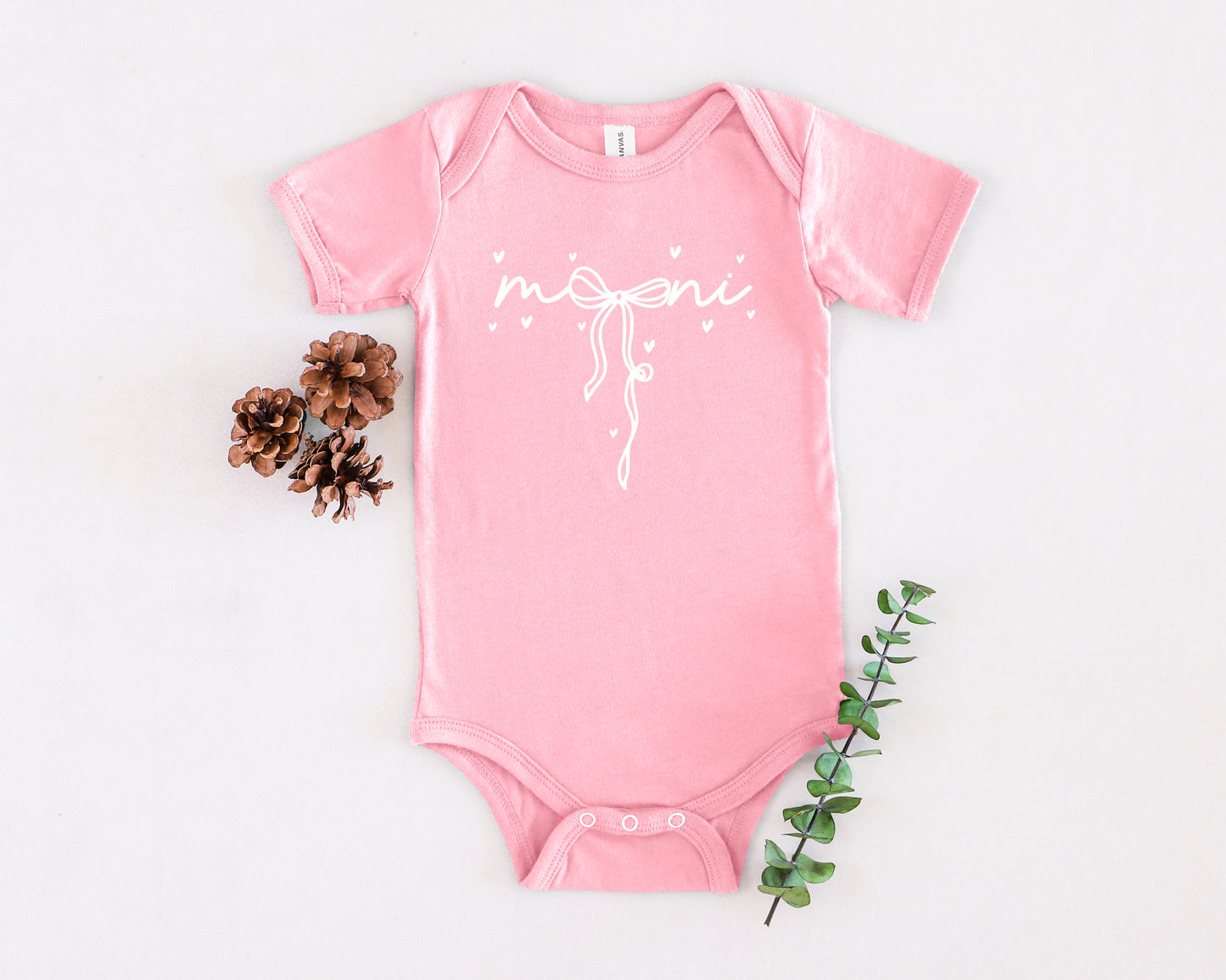 Mini Bow Onesie (Matching Mama Bow Design in Women’s Section)