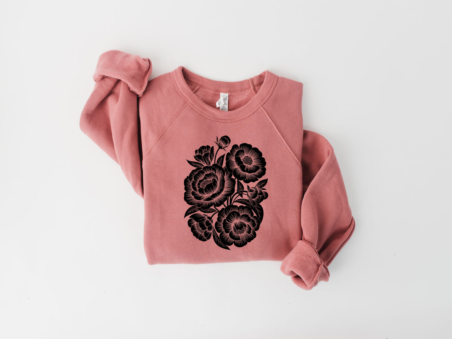 Chic Floral Fleece Crew