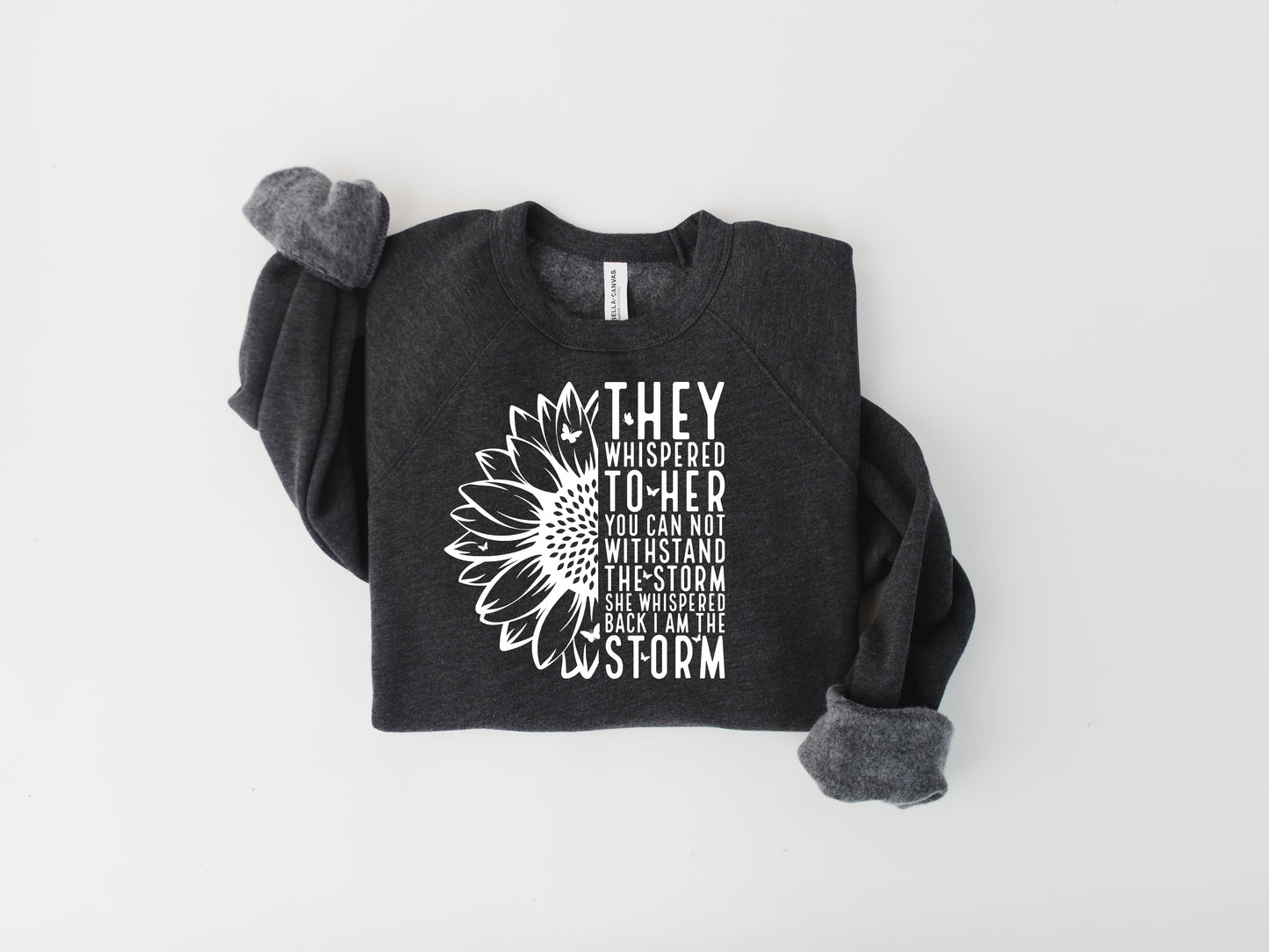 I Am The Storm Fleece Crewneck