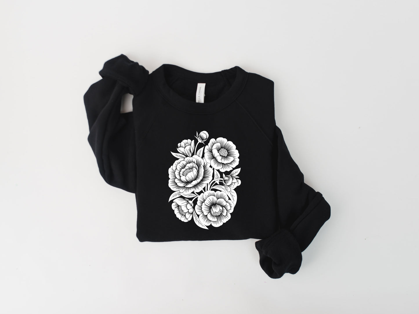 Chic Floral Fleece Crew
