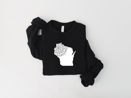 Wisconsin Lace Fleece Crew Sweatshirt